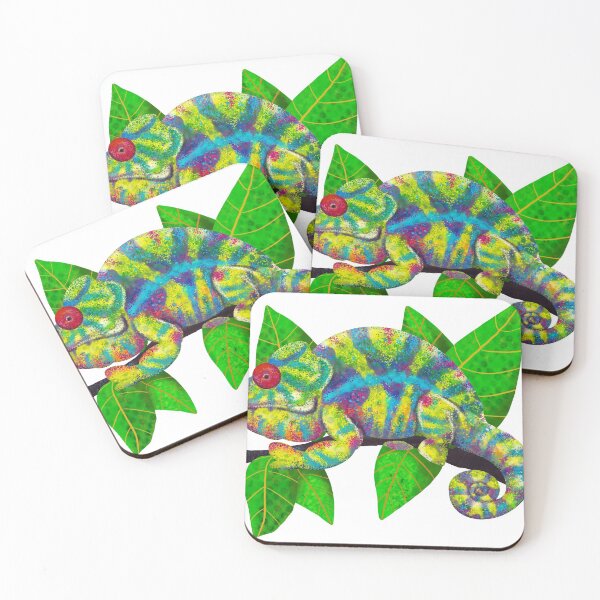 Item preview, Colorful Chameleon  designed and sold by Katie Morris Art.