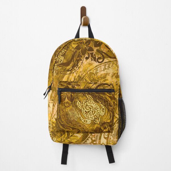 Item preview, Polynesian - Hawaiian Golden Tribal Summer Print designed and sold by sunnthreads.
