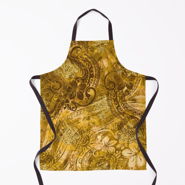 Item preview, Polynesian - Hawaiian Golden Tribal Summer Print designed and sold by sunnthreads.