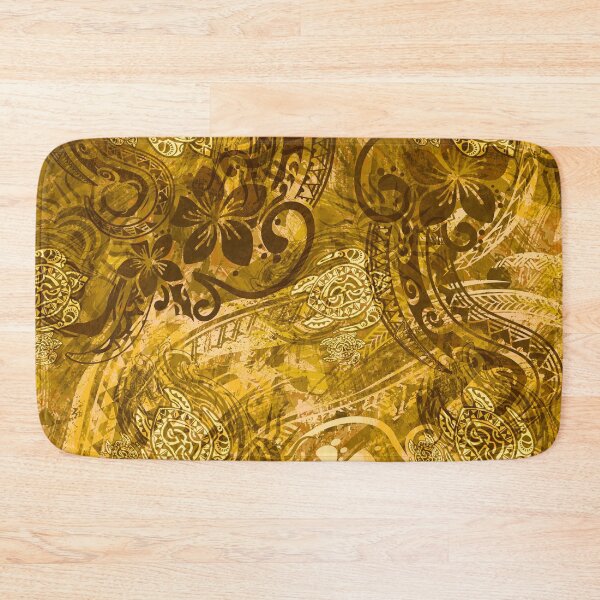 Item preview, Polynesian - Hawaiian Golden Tribal Summer Print designed and sold by sunnthreads.