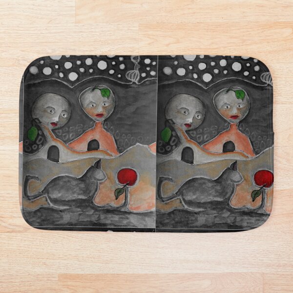Check out the crazy cat, man! Bath Mat
