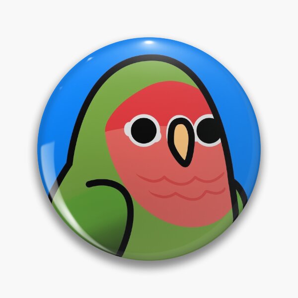 Artikelvorschau, Zu viele Vögel! - Pfirsichbedeckter Lovebird entworfen und verkauft von MaddeMichael.