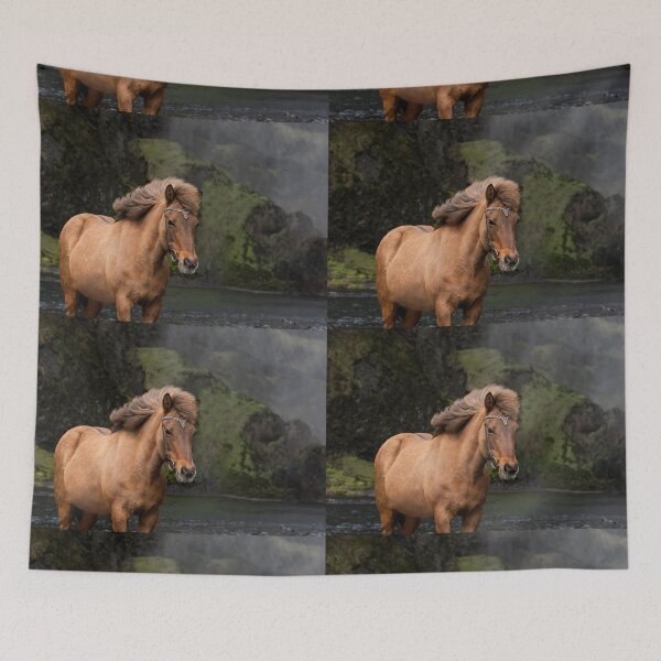 Item preview, Icelandic horse meets Skogafoss designed and sold by Iceland-Effect.