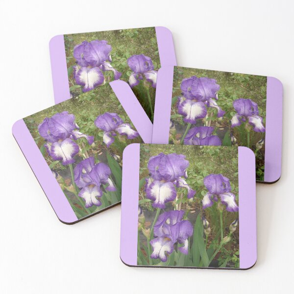 Item preview,  Iris Flower Purple and White designed and sold by Sarah  Rajkotwala.