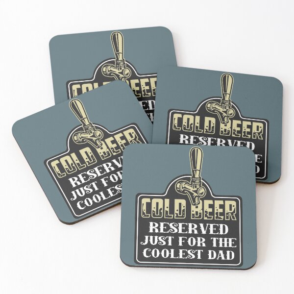 Item preview, Cold Beer Reserved Just for the Coolest Dad designed and sold by MonkeyPaper.