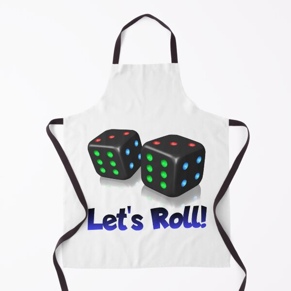 Item preview, 'Let's Roll' Black Gambling Dice designed and sold by Michael Pilinski.