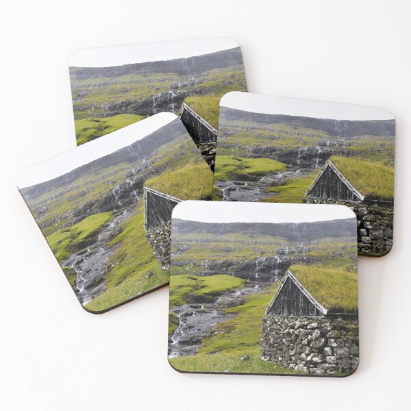 Item preview, Saksun - enchanting village with grass roof houses.  designed and sold by Iceland-Effect.