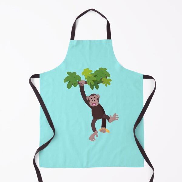 Item preview, Cute chimpanzee in jungle hanging cartoon designed and sold by FrogFactory.