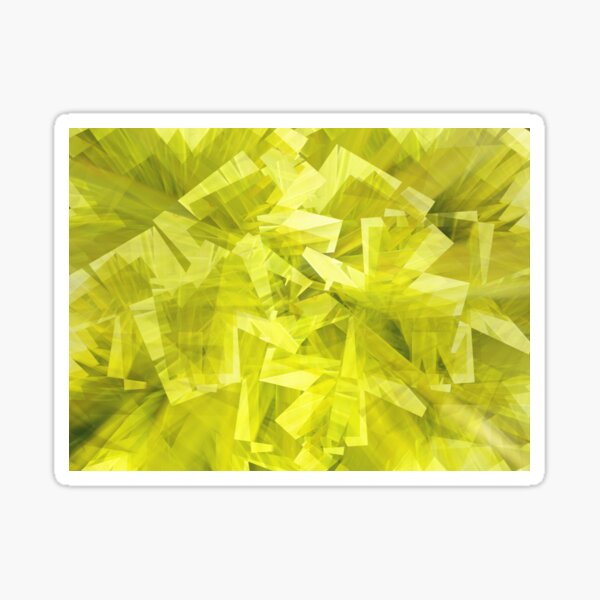 Abstract Tropical Ponytail Plant Sticker