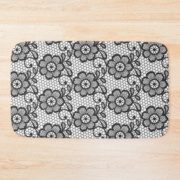 Item preview, Black Lace Flower Pattern designed and sold by spezoinks.