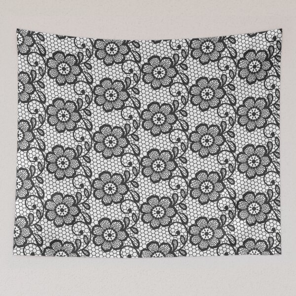 Item preview, Black Lace Flower Pattern designed and sold by spezoinks.