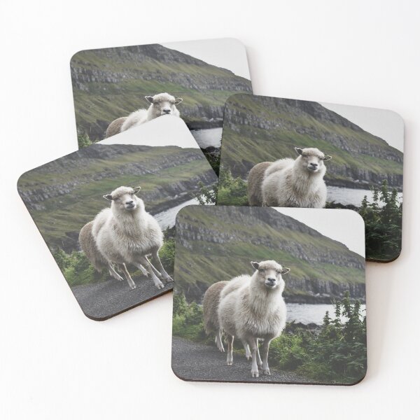 Item preview, Curious sheep in the Faroe Islands.  designed and sold by Iceland-Effect.