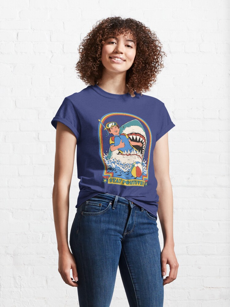 Thumbnail 4 of 7, Classic T-Shirt, Stay Positive designed and sold by Steven Rhodes.