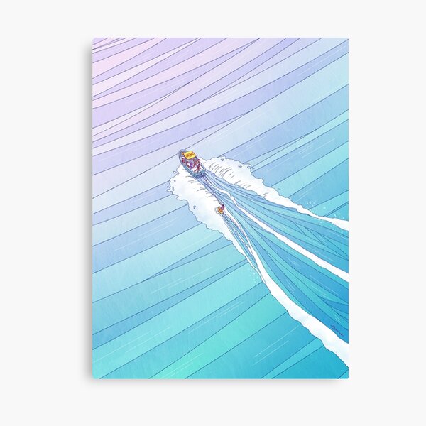Wake surfing Canvas Print