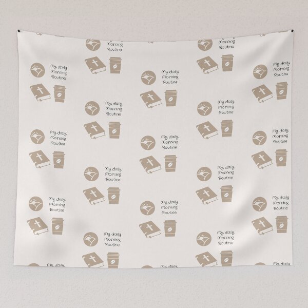 Item preview, My daily morning routine - bible coffee Jesus Mom life designed and sold by missionbear.