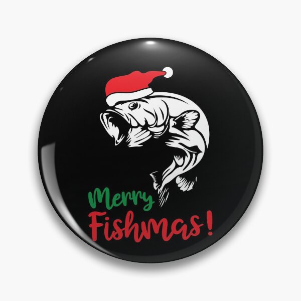 Item preview, Merry Fishmas Funny Fishing Christmas designed and sold by OrnamentallyYou.