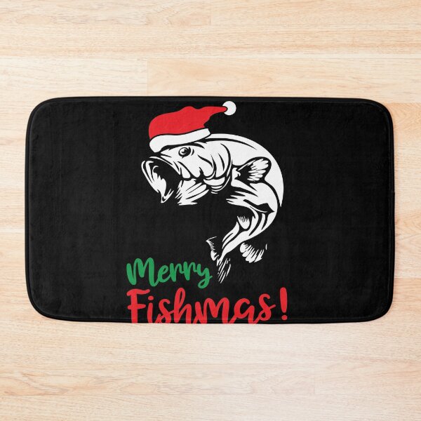 Item preview, Merry Fishmas Funny Fishing Christmas designed and sold by OrnamentallyYou.