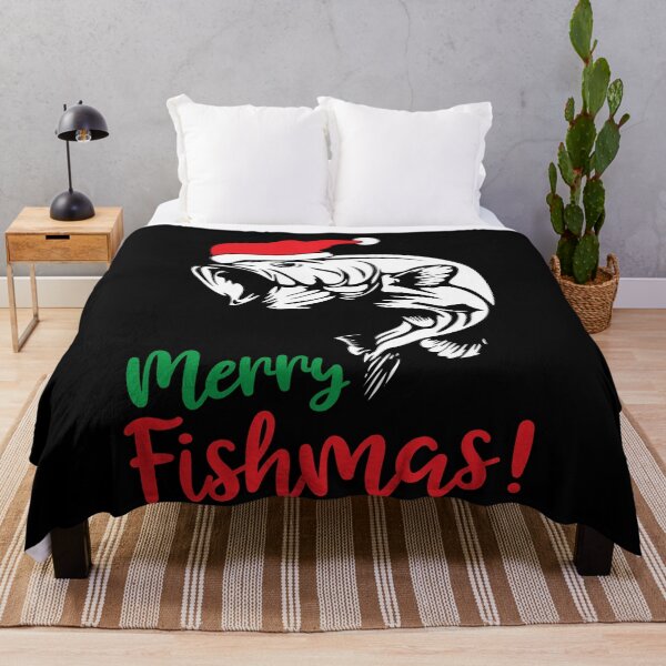 Item preview, Merry Fishmas Funny Fishing Christmas designed and sold by OrnamentallyYou.