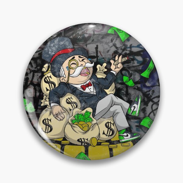 Item preview, monopoly rich guy canvas designed and sold by cat poe.