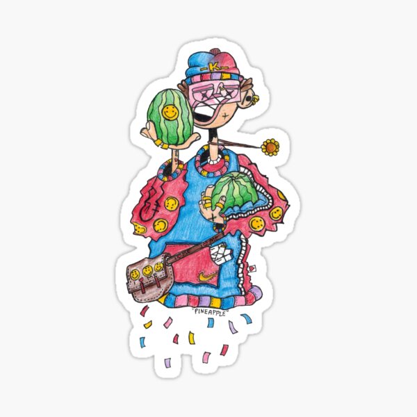 Wassermelonen-Grafik Sticker