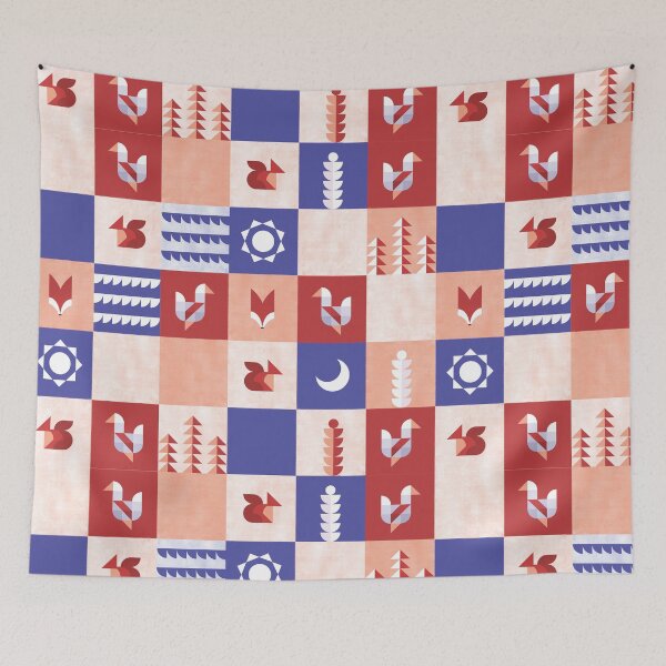 Item preview, Fox and Goose Quilt Pattern designed and sold by Shiloh Longbottom.