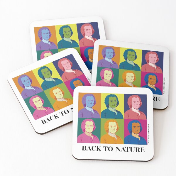 Item preview, philosopher, pop art Jean Jacques Rousseau, back to nature designed and sold by challengecafe.