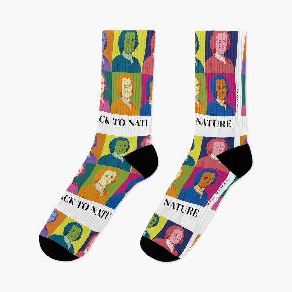 Item preview, philosopher, pop art Jean Jacques Rousseau, back to nature designed and sold by challengecafe.