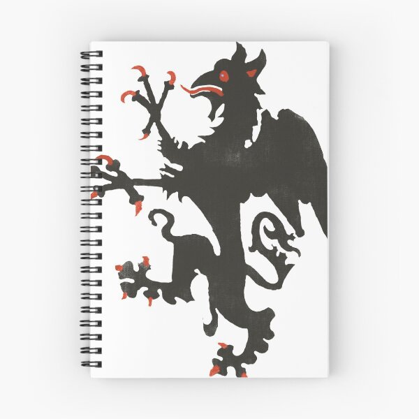 Item preview, A Rampant Griffin, Sable, Langued and Armed Gules designed and sold by salemkingofarms.
