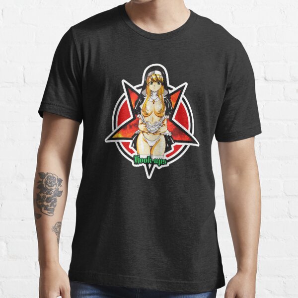 Vintage Hook Ups Skateboard Geisha japanese hentai T shirt