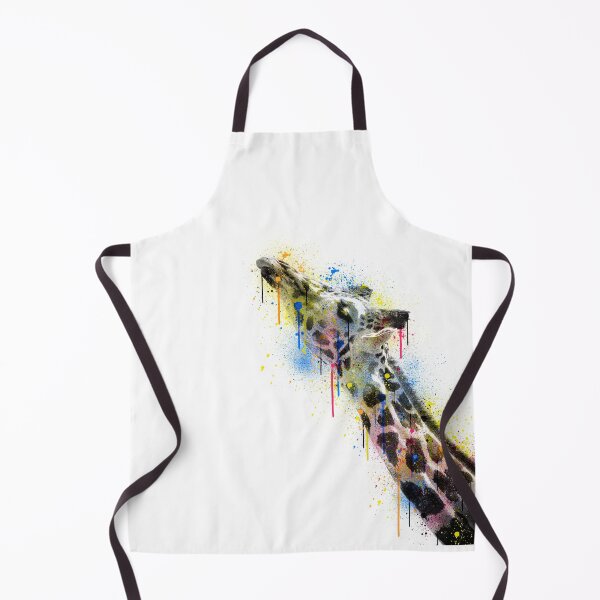 Item preview, giraffe art watercolor designed and sold by cat poe.