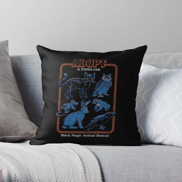 Adopt A Familiar Throw Pillow