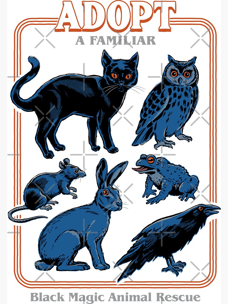 Thumbnail 3 of 3, Magnet, Adopt A Familiar designed and sold by stevenrhodes.