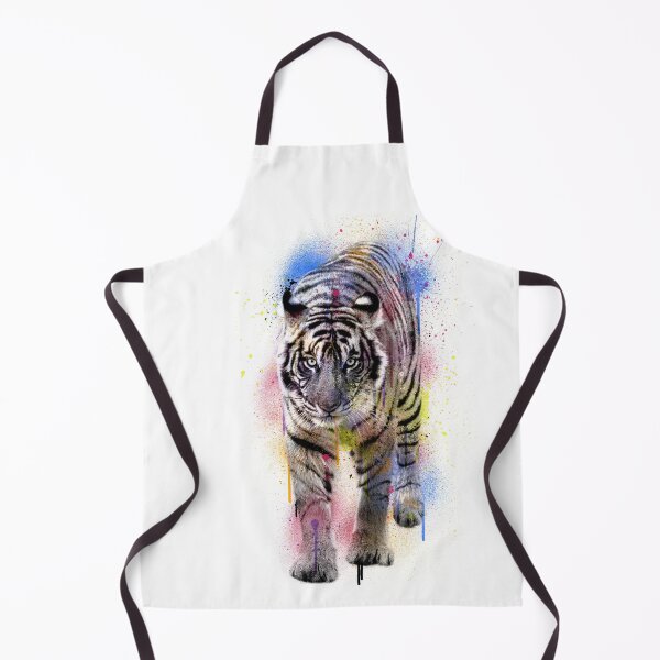 Item preview, tiger art watercolor designed and sold by cat poe.