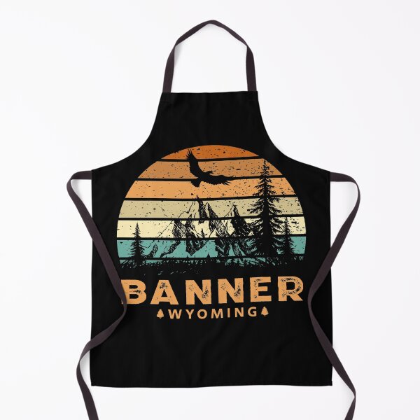 Item preview, Banner Wyoming Mountain View designed and sold by Home-Spirit.