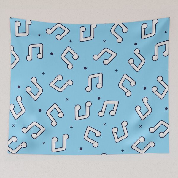 Item preview, Music Notes Pattern | Beam Note Pattern | Music Lover | Baby Blue designed and sold by Minimalwiz.