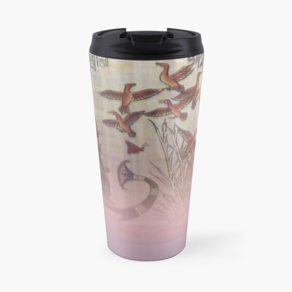 Old Egyptian Art Enhanced With Soft Light Travel Mug