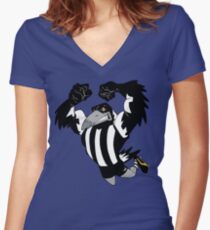Magpies Women's Fitted V-Neck T-Shirt