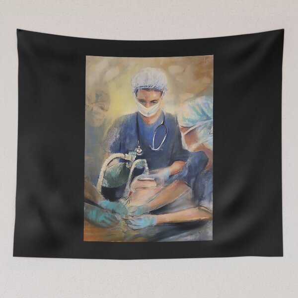 Item preview, Anesthesiologist anesthesia art gift nurse poster designed and sold by EdmundJWende.
