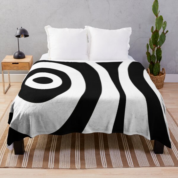 Item preview, Retro Modern TIKI Minimalist Black White Op Art Mid Century designed and sold by vampirahna.