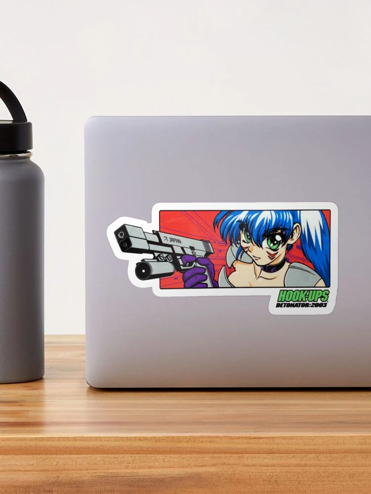 THE BARREL OF A GUN ANIME SKATEBOARD HOOKUPS  Sticker for Sale by