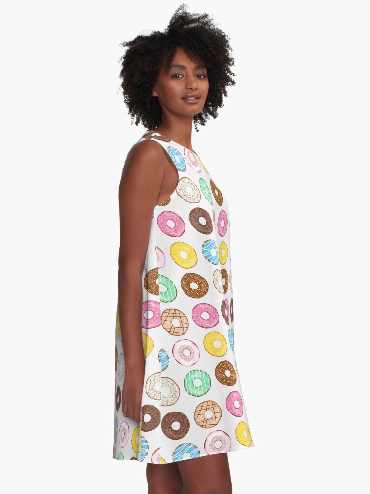 Alternate view of Donuts Galore A-Line Dress