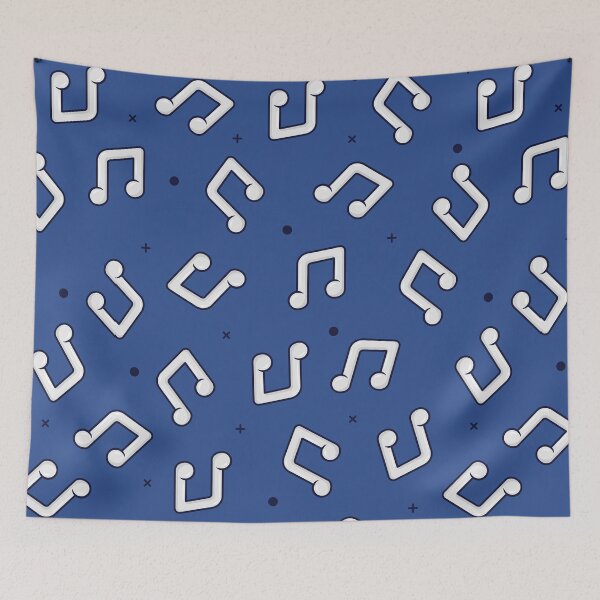 Item preview, Music Notes Pattern | Beam Note Pattern | Music Lover | YInMn Blue designed and sold by Minimalwiz.