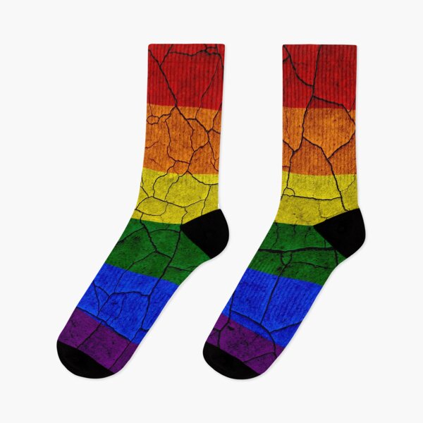 Item preview, Cracked & distressed gay pride flag designed and sold by DotorEaon.