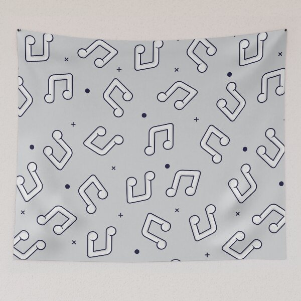 Item preview, Music Notes Pattern | Beam Note Pattern | Music Lover | Grey designed and sold by Minimalwiz.