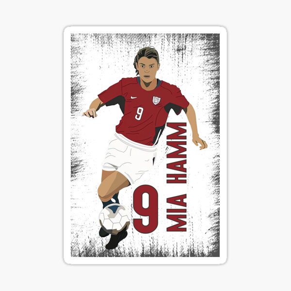 &ldquo;Mia Hamm vector Illustration, Mia Hamm Premium Design&rdquo; Sticker for