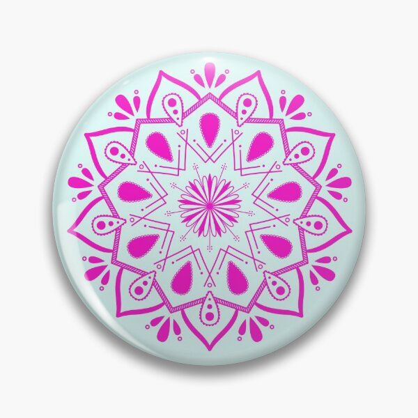 Item preview, Mandala flower rose pink -floral designed and sold by Mammanation.