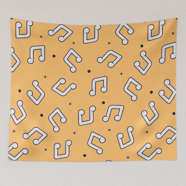 Item preview, Music Notes Pattern | Beam Note Pattern | Music Lover | Mellow Apricot designed and sold by Minimalwiz.