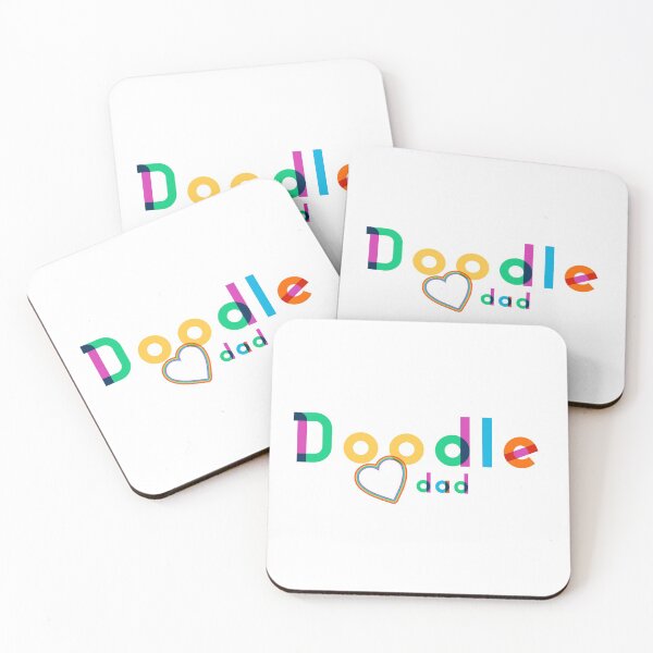 Item preview, Doodle Dad Rainbow lettering - Modern Design - Heart accent designed and sold by 8PawsStudio.