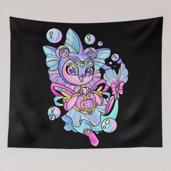 Item preview, Creepycute pastel goth fairy cat designed and sold by lucky-fern.