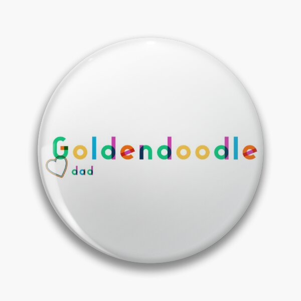 Item preview, Goldendoodle Dad Rainbow lettering - Modern Design - Heart accent designed and sold by 8PawsStudio.